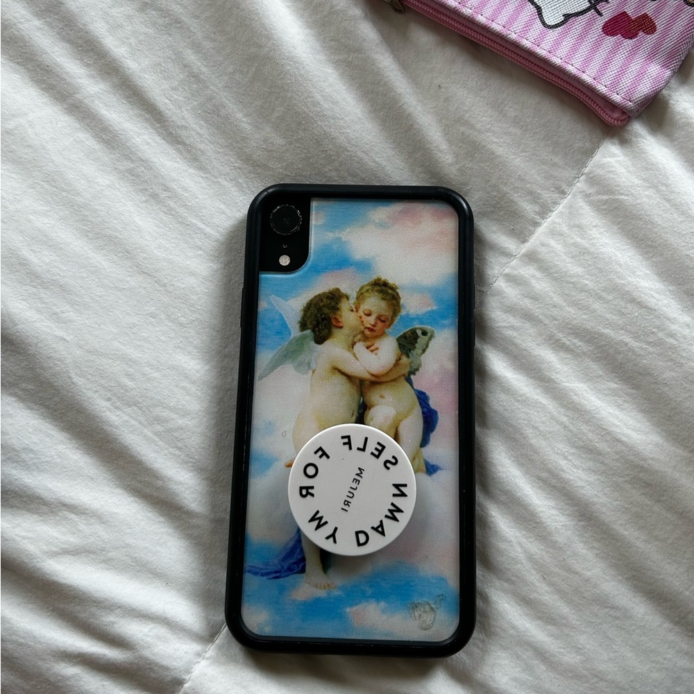 iPhone XR cherubs cell phone case wildflower